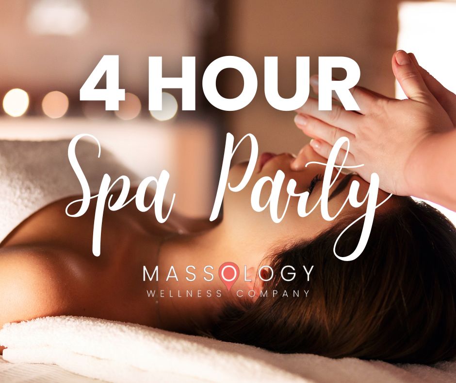 4 hour mobile spa party is an indulgent experience and is perfect for 4-8 Guests.