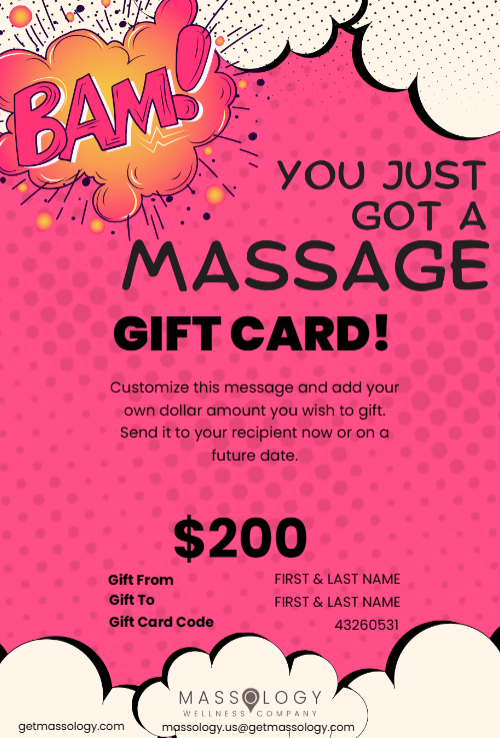 Bam You Got A Massage Gift Card