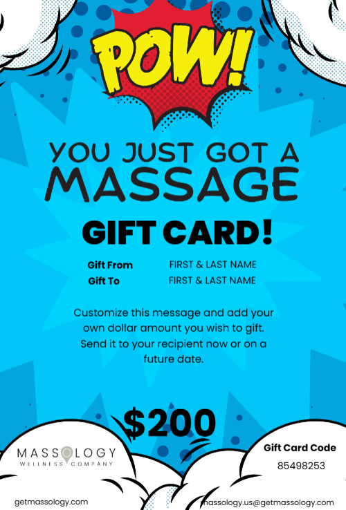 Pow You Just Got A Massage Gift Card