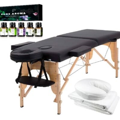 Massage Table, Sheets & Essential Oil Package